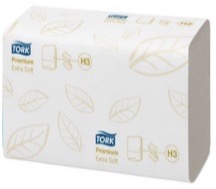 Tork Soft Singlefold Hand Towel, white