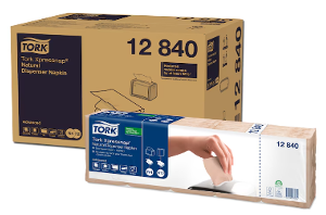 Tork XpressNap Natural Dispenser Napkin (Recycled)