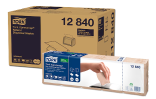 Tork XpressNap Natural Dispenser Napkin (Recycled)