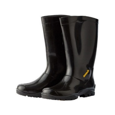 SHOVA GUMBOOT   LIGHT WEIGHT BLACK KNEE
