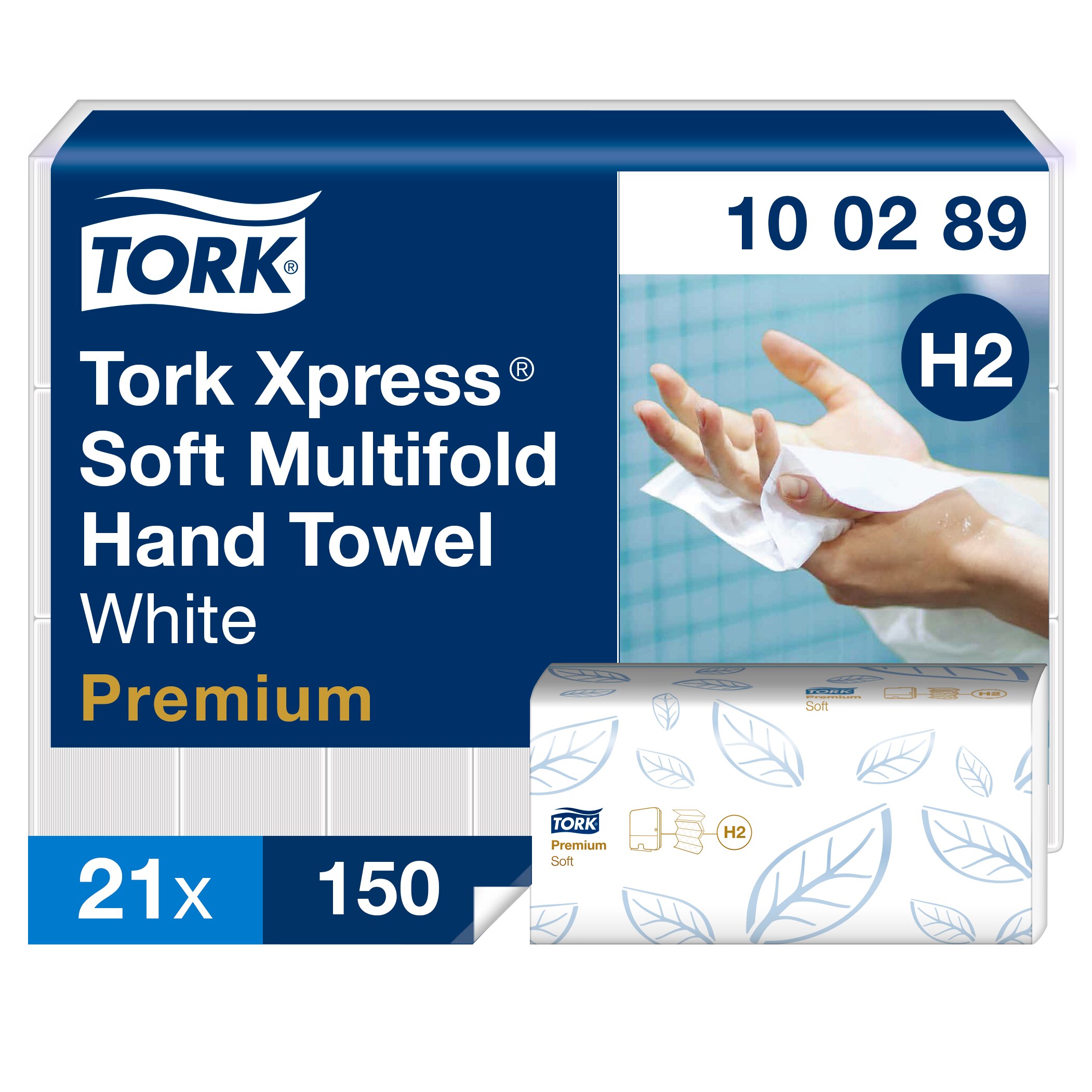 Tork Xpress® Soft Multifold Hand Towel, white