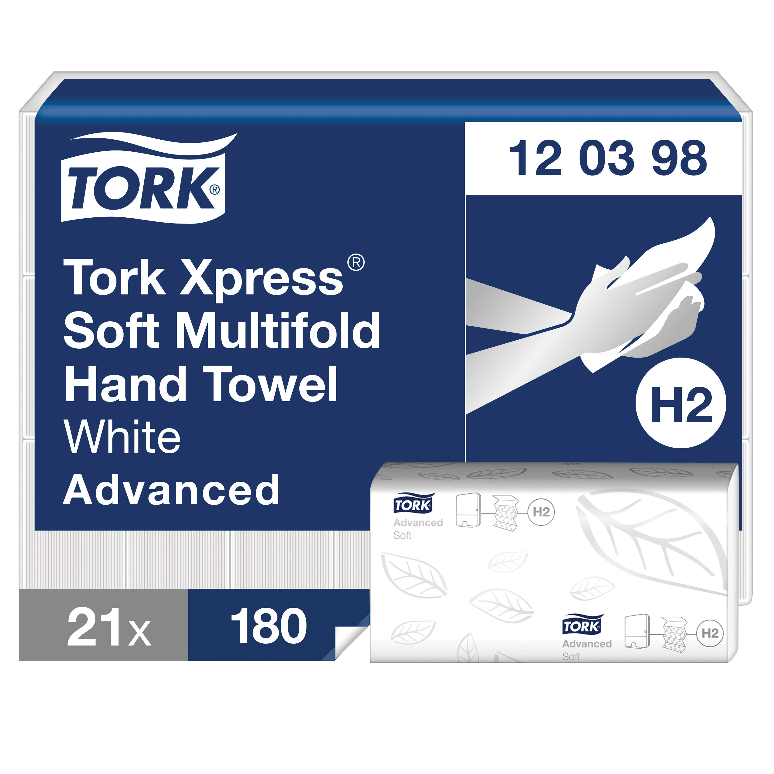 Tork Xpress® Soft Multifold Hand Towel, white