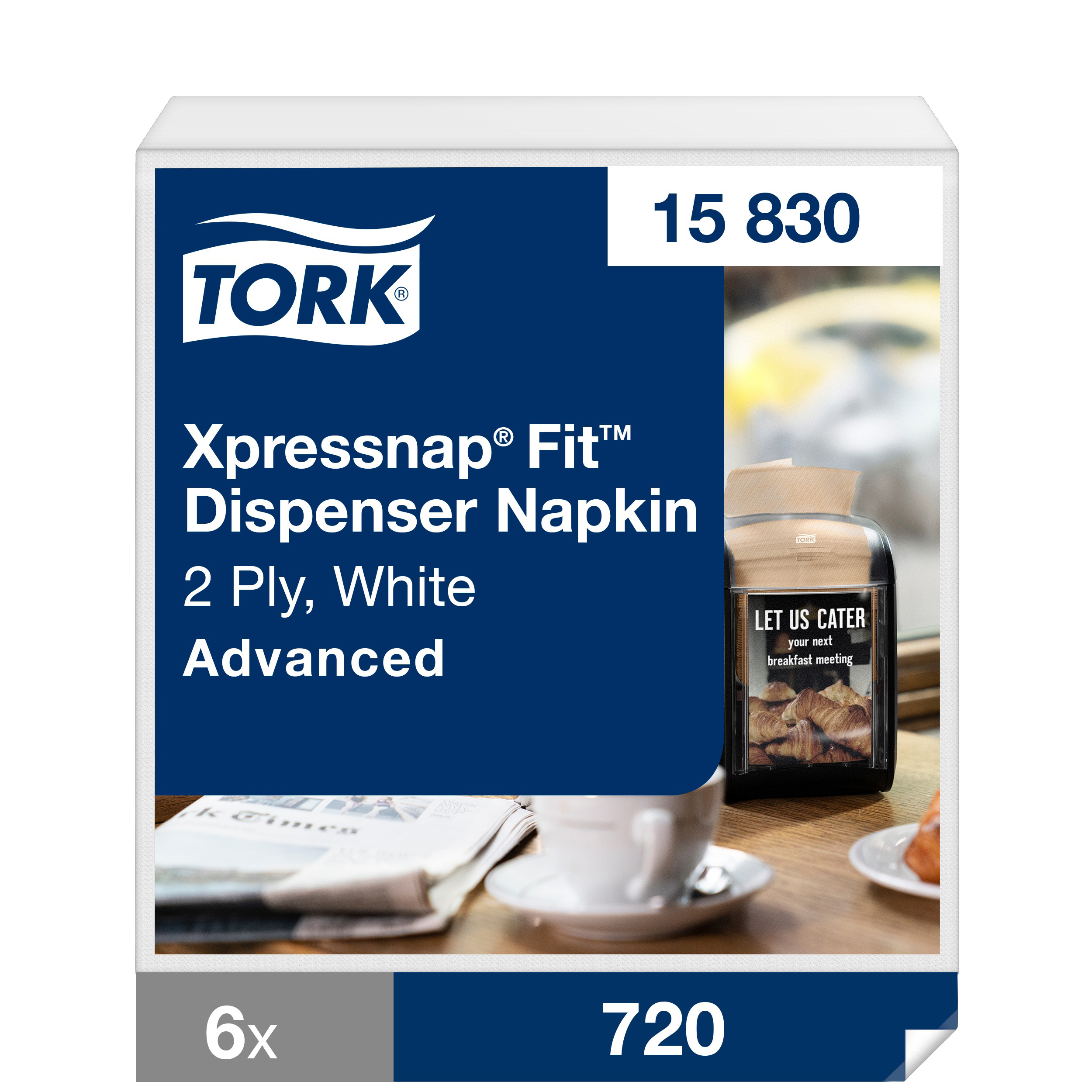 Tork Xpressnap Fit White Napkin