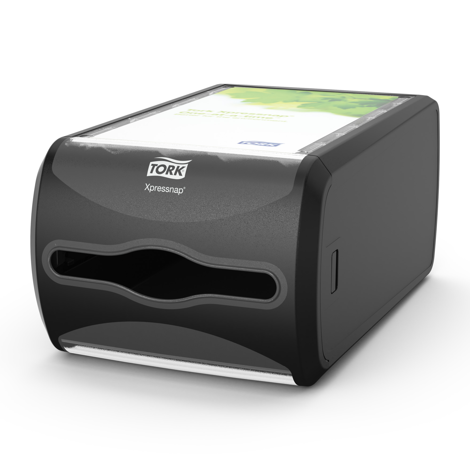 Tork XpressNap Counter Napkin Dispenser, Black