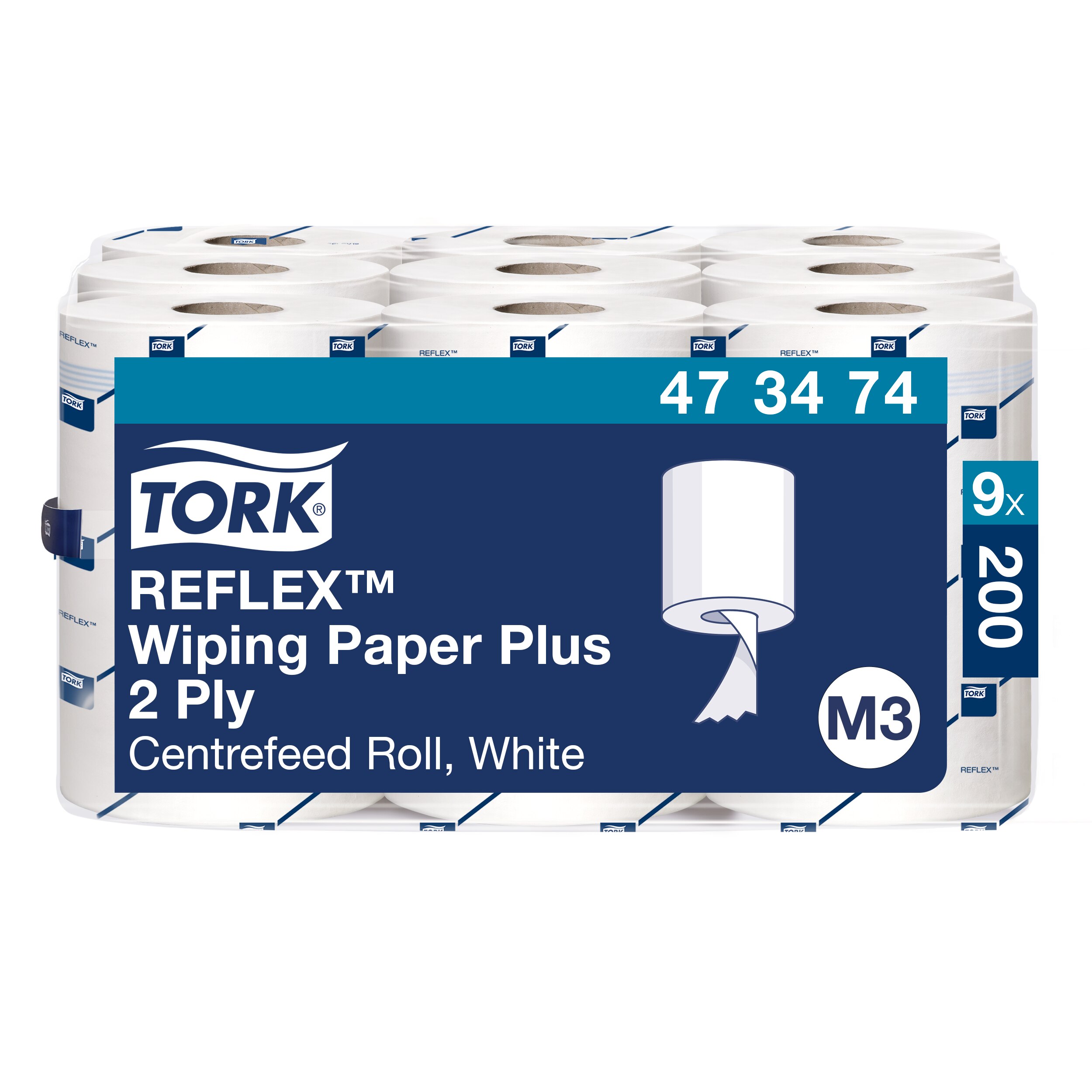 Tork Reflex™ mini-centerfeed Roll, M3, White