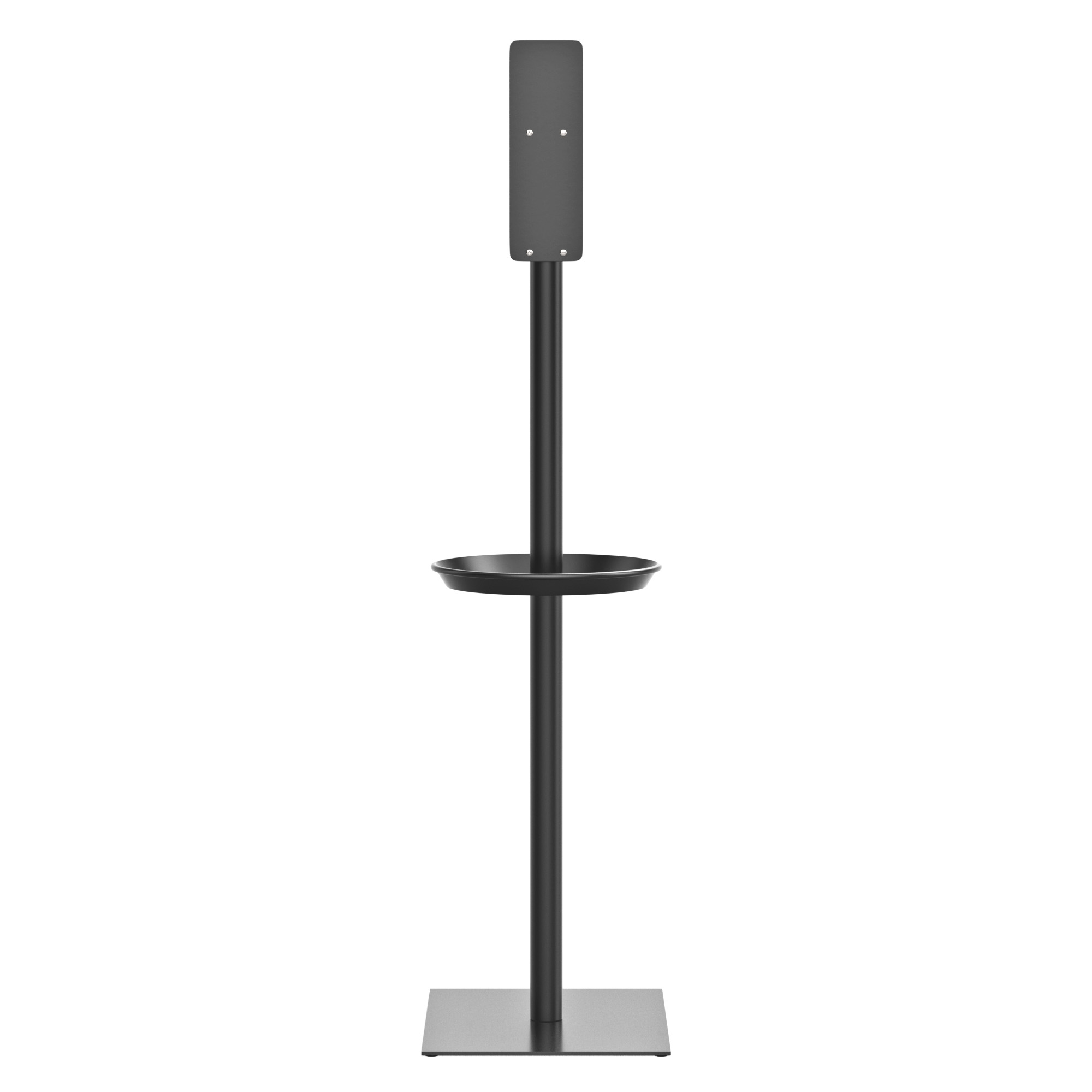 Tork Sanitizer Stand (Stainless steel), Black